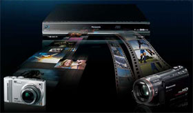 Record, edit and share your home movies and photographs via the HDD.
