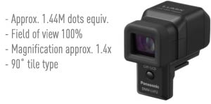 This highly-spec'd electronic viewfinder is easily attached to the hot-shoe connector