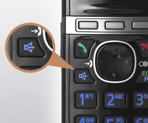 Use the phone without holding it to your ear, just press the speakerphone button