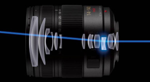 Panasonic's lens-integrated gyro system ensures power efficient and accurate vibration compensation