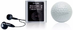 The Raga MP3 player is the size of a golf ball