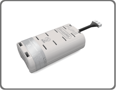 Use Pure's rechargeable ChargePAK and save on batteries