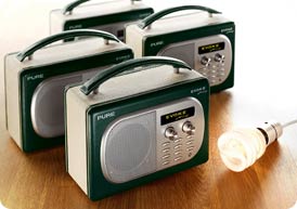 4 Pure Energy Saving recommended radios use less power than a low energy lightbulb