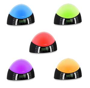 Choose from a whole spectrum of coloured lighting to suit your mood