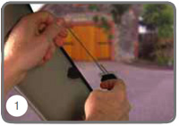 attach aerial to windscreen