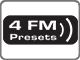 4 FM Presets