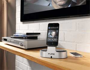 i-20 is the perfect way to connect your iPod or iPhone to your hi-fi system or HDTV