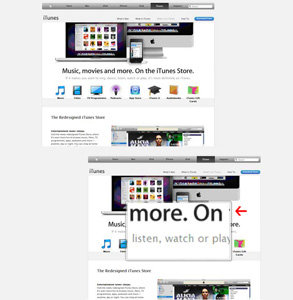 Magnify hot-buttons that make it easy to magnify a portion of the HDTV screen, so even small print on a web site is easy to read.