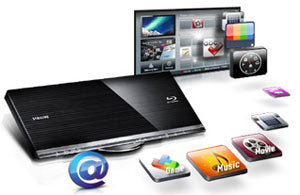 Watch great services like LOVEFiLM, BBC iPlayer, Twitter, YouTube and many others directly through your TV