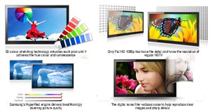 The advanced features of Samsung LCD TVs produce stunning picture quality