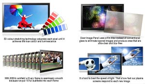 The advanced features of Samsung Plasma TVs produce stunning picture quality