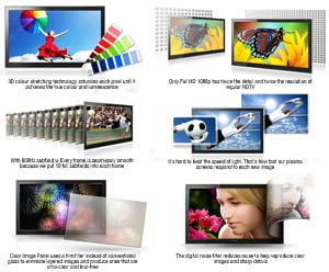 The advanced features of Samsung Plasma TVs produce stunning picture quality