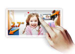 T10 2.7-inch touch screen