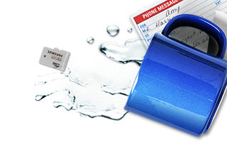 Water resistant SD card