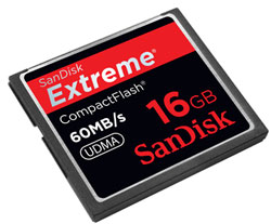 SanDisk Extreme CompactFlash 16GB Memory Card