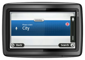 Advanced speech recognition technology lets you control your TomTom device using voice commands.