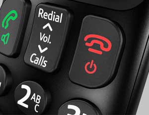 The large, high quality buttons are easy to press and make dialling quick and accurate
