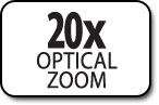 20x Optical Zoom