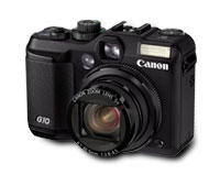 Canon PowerShot G10 front detail