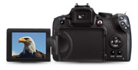 PowerShot SX10 LCD screen detail