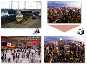 New scene modes allow you to create fish eye lens and miniature effects.