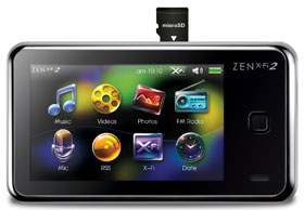 The micro SD card slot enables you to expand the memory capacity