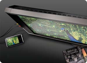 The Creative ZEN X-Fi2 can be connected to your TV