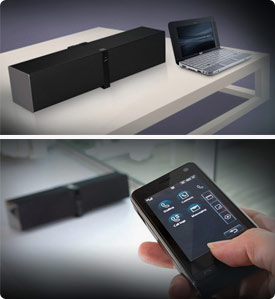 Connect just about any bluetooth enabled device including your phone or laptop