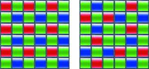 The new colour filter array is inspired by the natural random arrangement of the fine grains of silver halide in film.