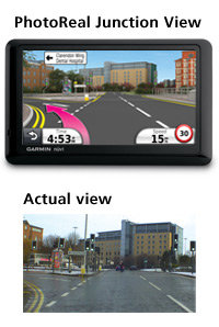 Garmin n&uuml;vi 1440: PhotoReal&trade; Junction View