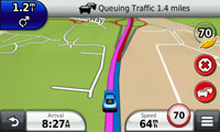 You know exactly where and how long traffic jams are