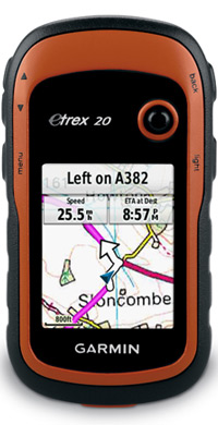 Garmin eTrex 20: Use in the car too