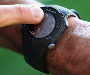 >The 610 can stand up to rain, sweat and splashes, yet it&rsquo;s sensitive enough that you can operate it with running gloves.