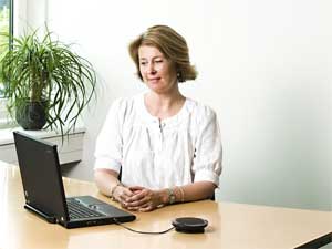Ideal for individual use, the Jabra  SPEAK 410 is great for e-learning or media playback.