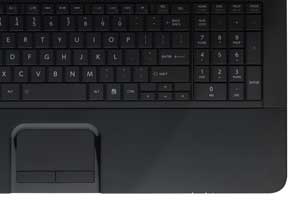 The full-sized keyboard and numeric keypad help to make typing a comfortable experience.