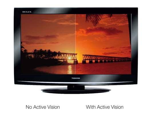 Toshiba REGZA AV series TV with Active Vision LCD