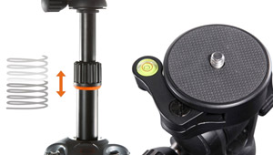 Anti-shock rubber ring & Quick-attach camera screw