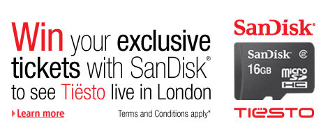 See Tiesto live, with SanDisk