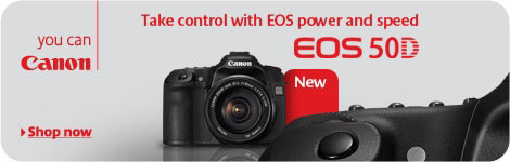 new Canon EOS 50D digital SLR