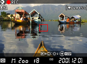 Image of the screen showing D-movie - HD quality at 24 fps