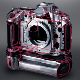 Cutaway image of the Nikon D300S