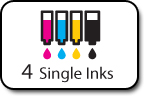 4 Single Inks