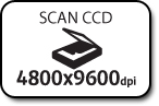 Scan CCD 4800 x 9600 dpi