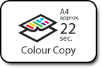A4 Approx. 22 Sec. Colour Copy