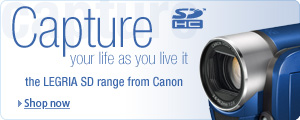 Check out the great range of Canon SD Camcorders