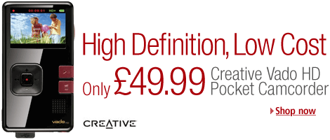 Creative Vado 4GB Pocket HD Camcorder