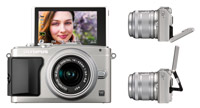 Tilt monitor with self-portrait function
