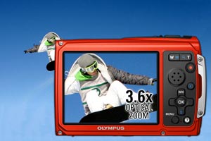 3.6x wide optical zoom