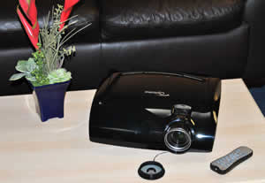 Sleek black casing