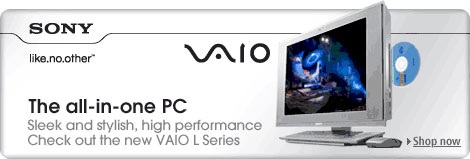 The Sony All-in-One PC - sleek, stylish, and high performance; Check out the new VAIO L Series